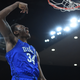 Wendell Carter Jr., then of the Duke Blue Devils, reacts after dunking the ball during a game against the Portland State Vikings on Nov. 23, 2017, in Portland, Ore.